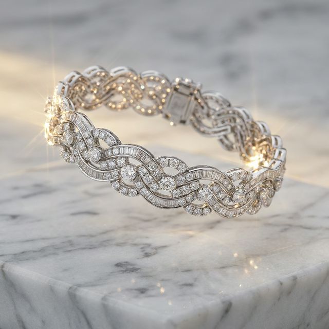 Diamond Platinum Bracelet